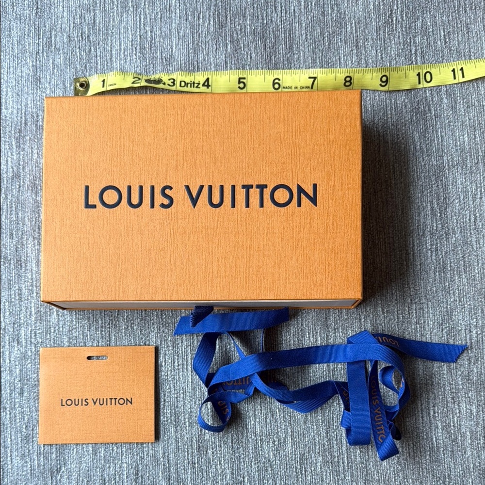 Louis Vuitton Orange Box with Blue Ribbon
